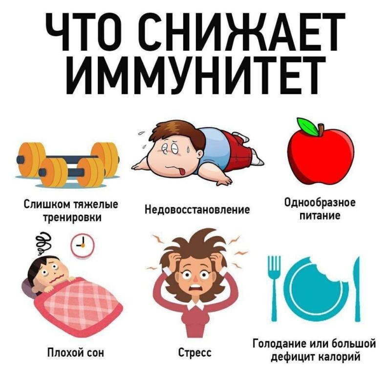 Что снижает иммунитет?